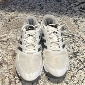 Adidas Men's White and Gray Golf Shoes